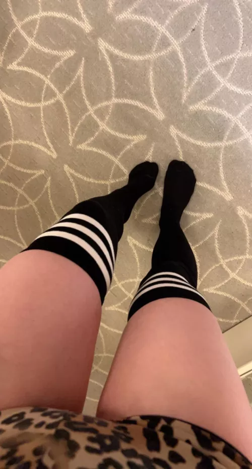 I like how my legs look in these socks