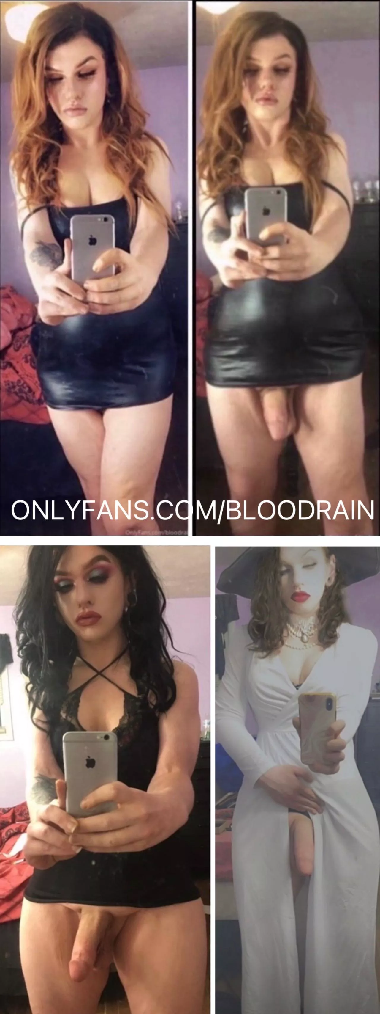 It’s so hard to keep my big girl cock hidden under my dresses! What if you saw it sticking out in front of you? <3