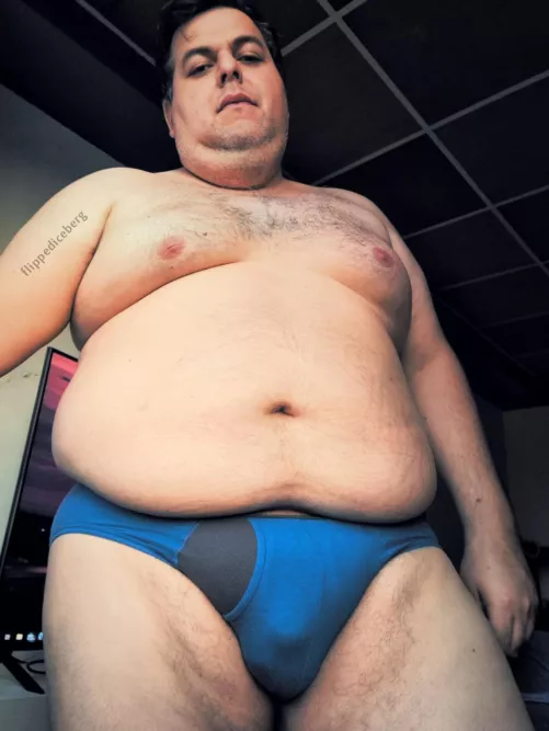 Looking good in my blue briefs. Don't you agree?