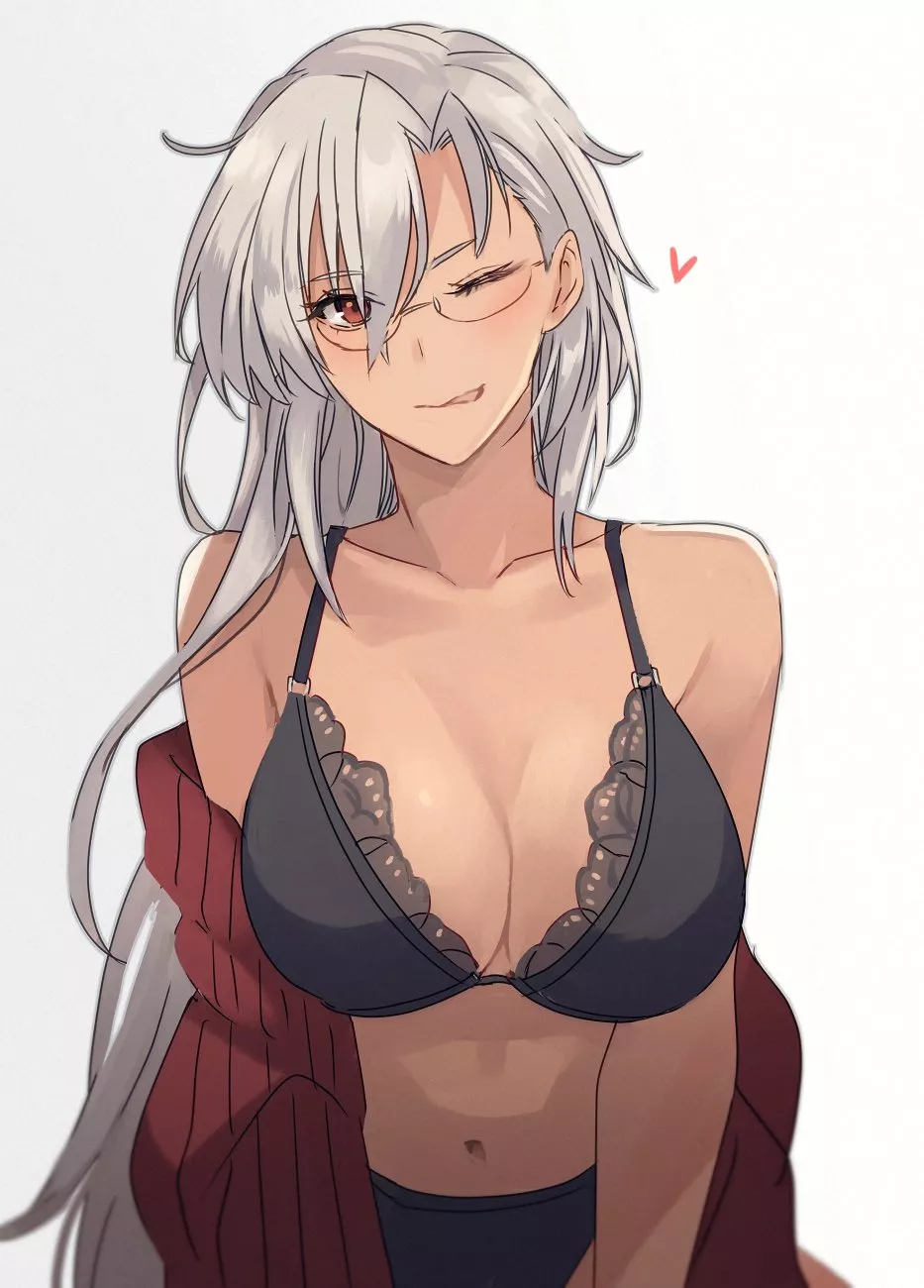 Musashi feeling cheeky [Kancolle](@skchkkoo)
