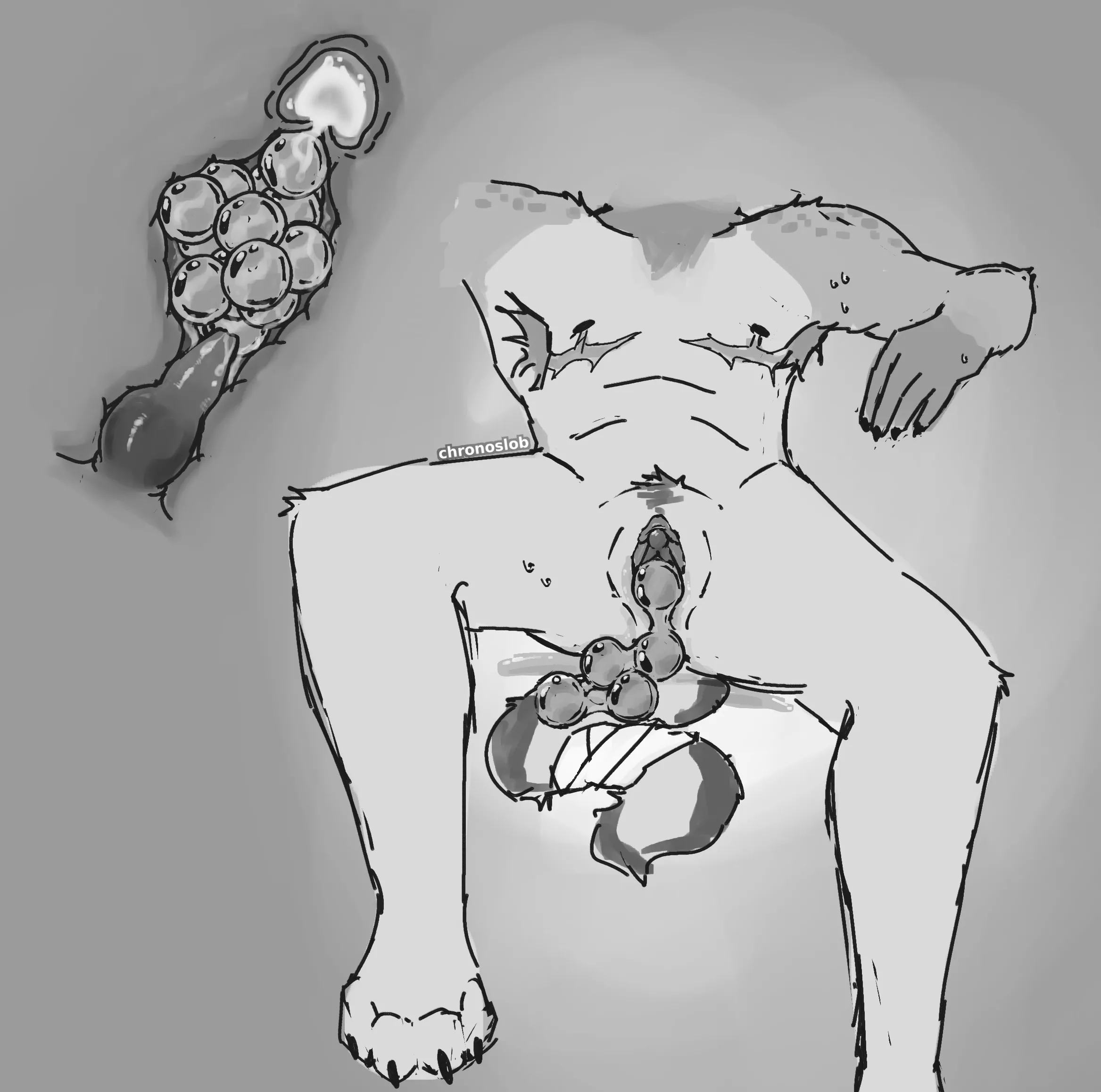 (OC) He's all full up <3