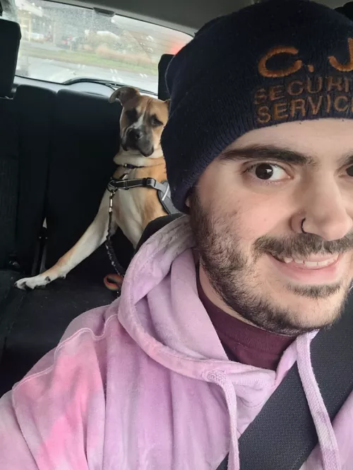 Out and about with the doggo