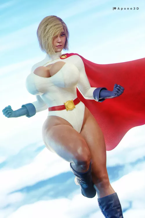 Power Girl Huge Rack (Apone3D) [DC]