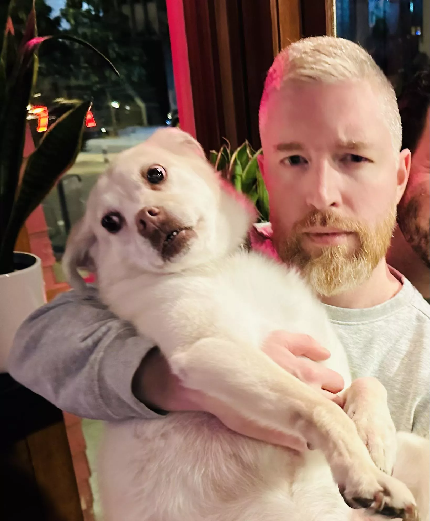 “Saw you from across the bar and my dog and I really digging your vibe”