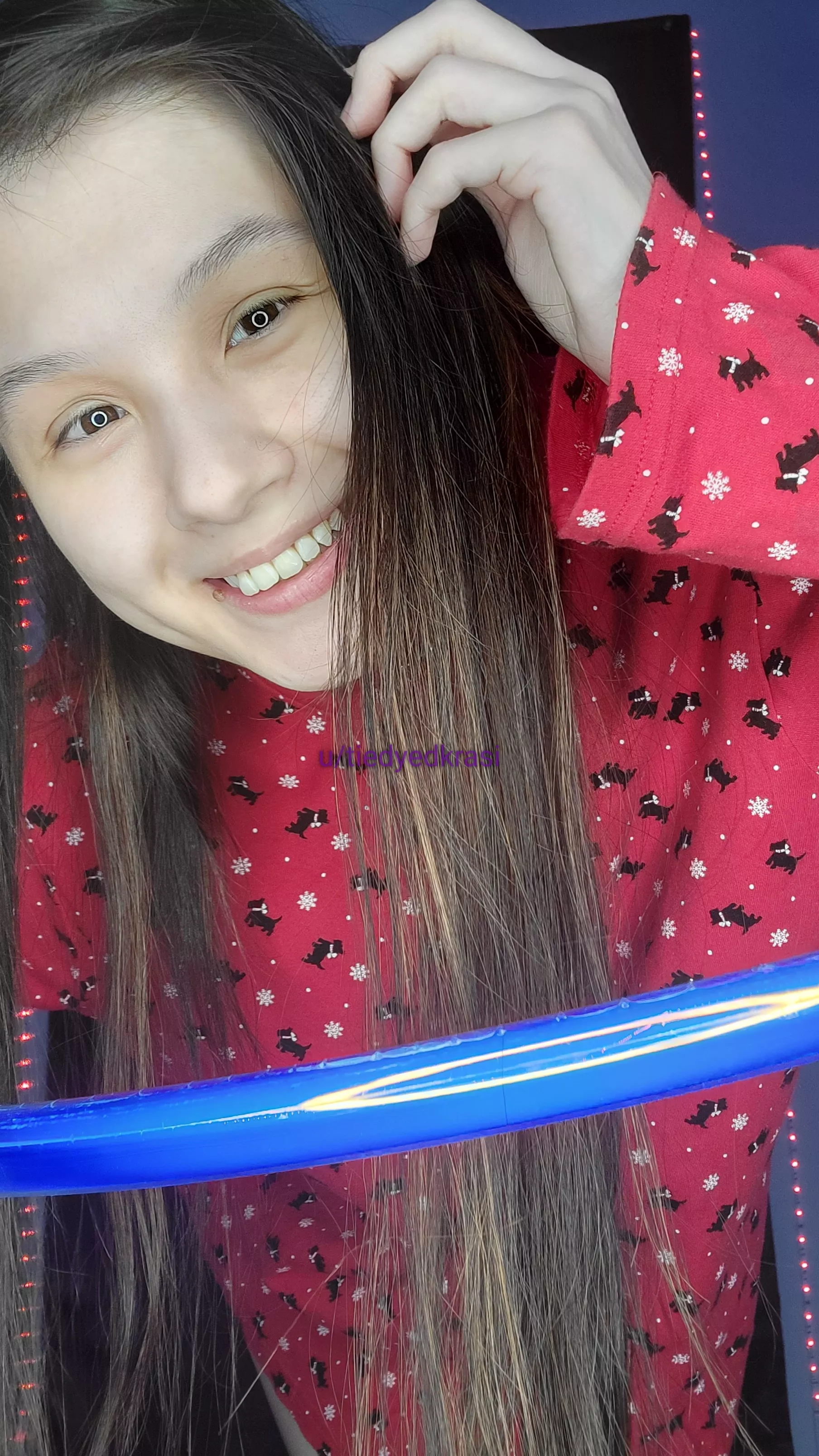 smiling through physical pain