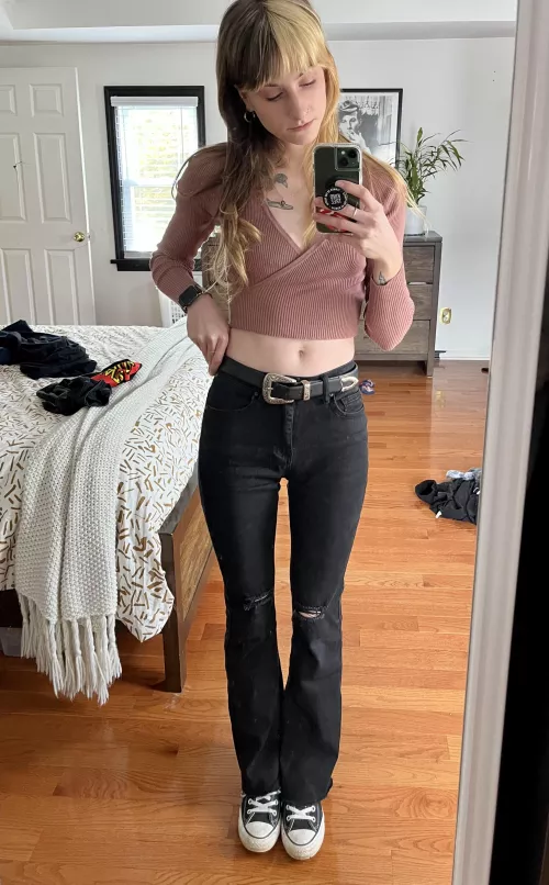 Thigh gap in my outfit today