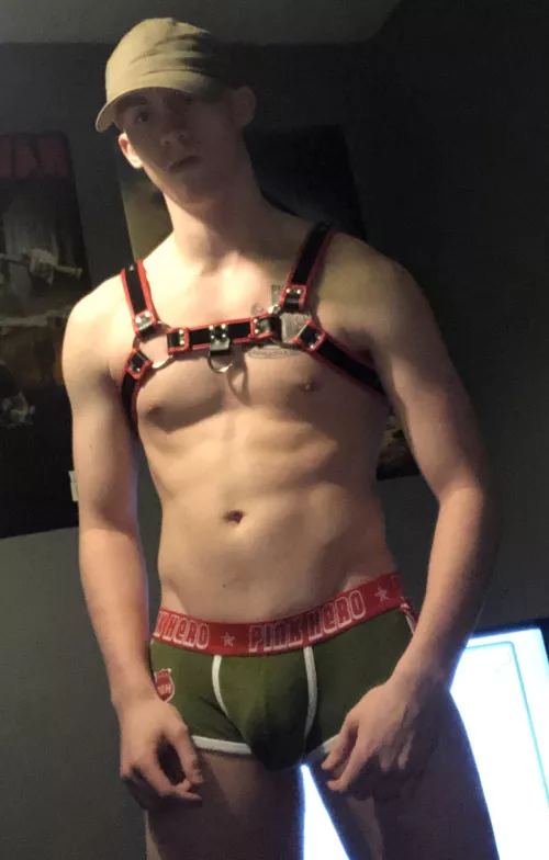 This minus the usual pup mask , jock and tail