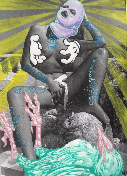 Untitled mixed media art