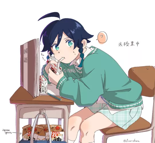 Venti enjoying a drink