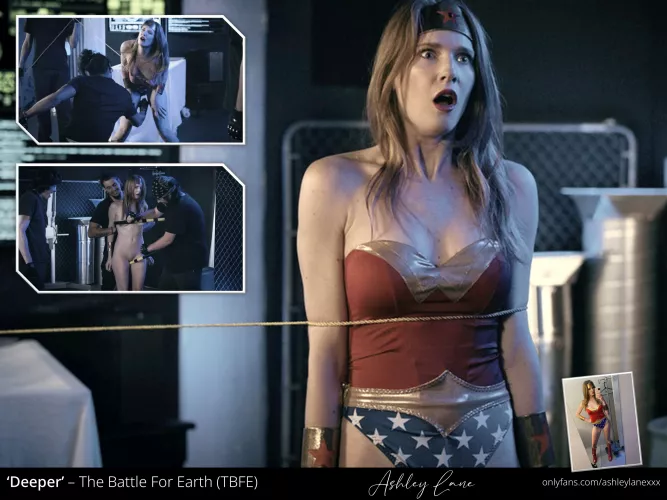 Wonder Woman (Ashley Lane) captured and cunt punched