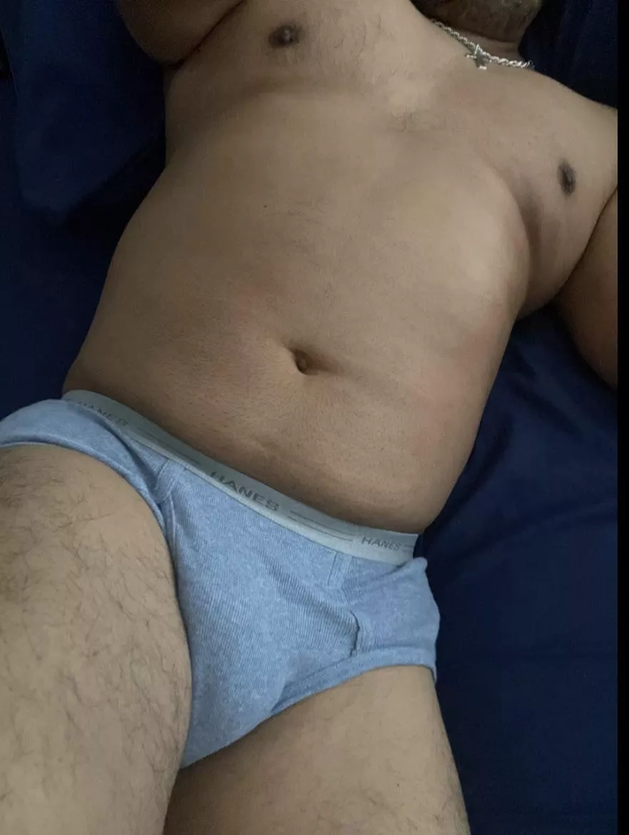 Baby blue Hanes briefs