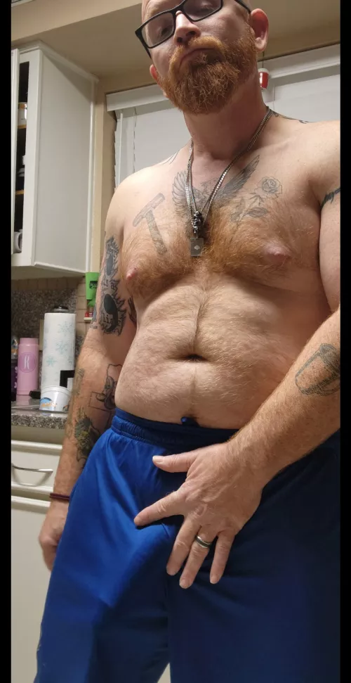 Freeballin in gym shorts