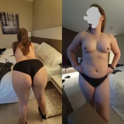 Hotel rooms make her so horny