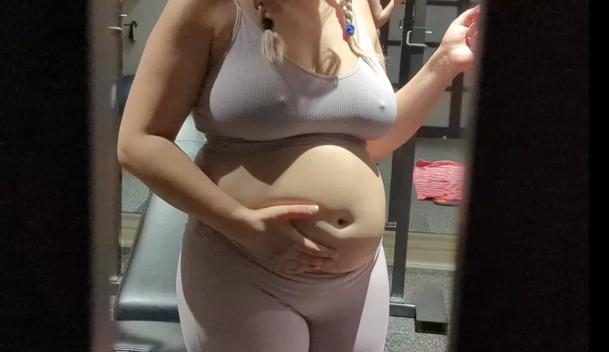 It's a little nippley...I MEAN NIPPY, in the gym 👀