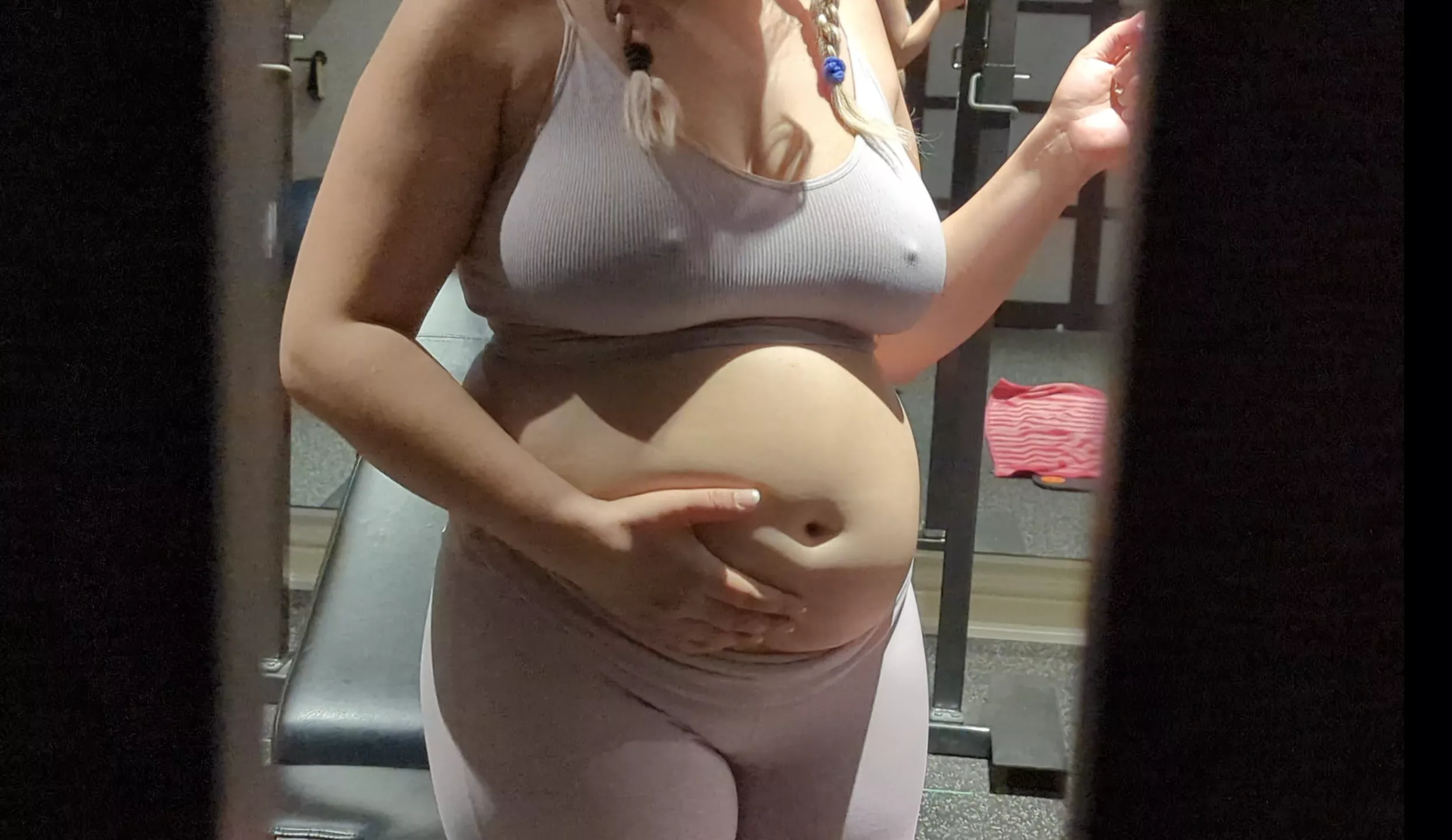 It's a little nippley...I MEAN NIPPY, in the gym 👀