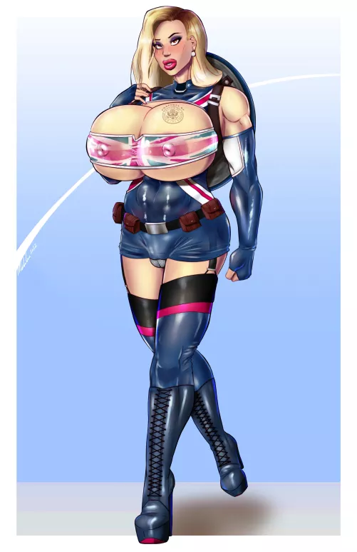 Latex Bimbo Captain Carter (HotSriracha ) [Marvel]