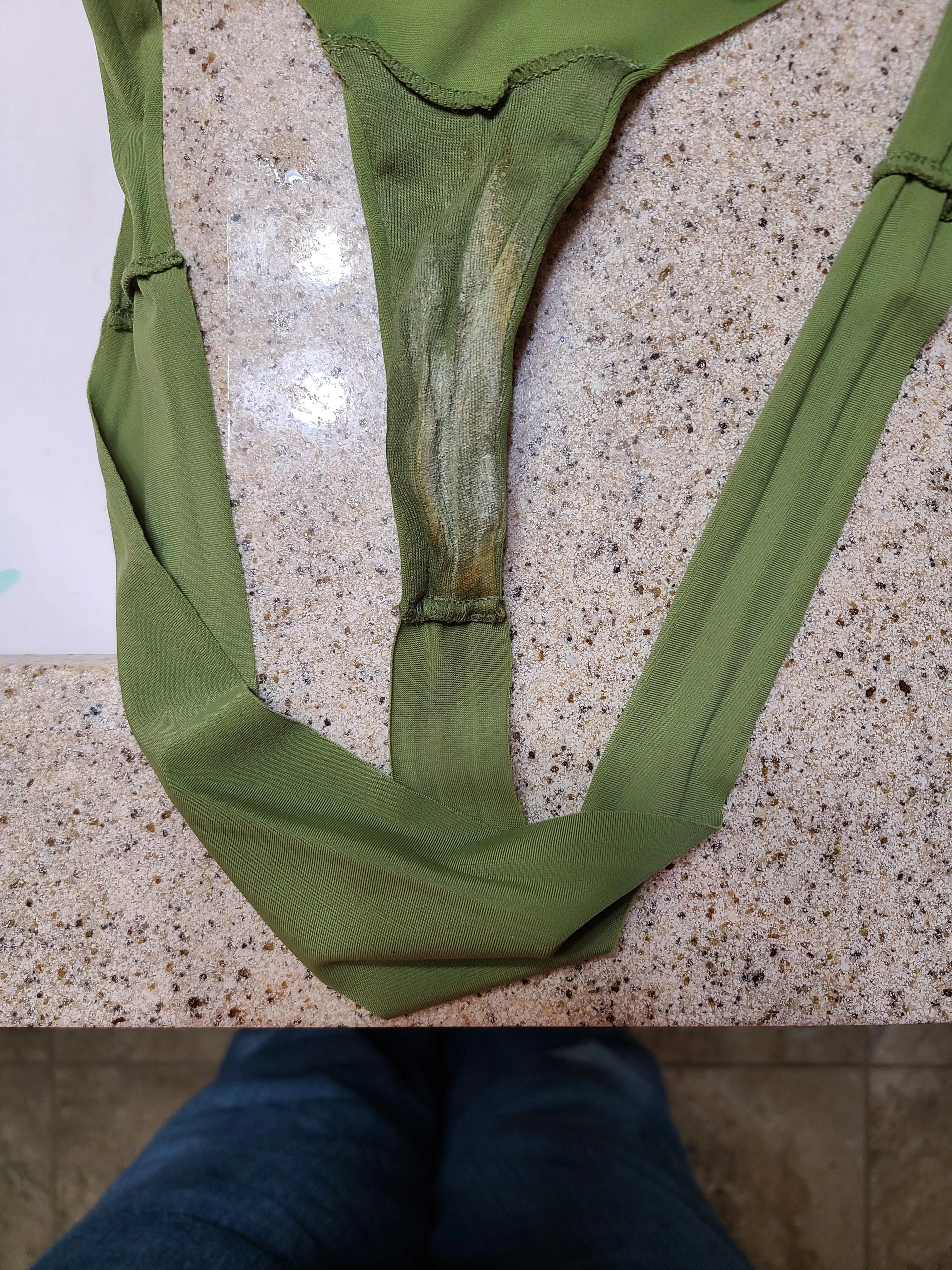 My pussy drool made a mess in this thong :) Sweaty and smelly!