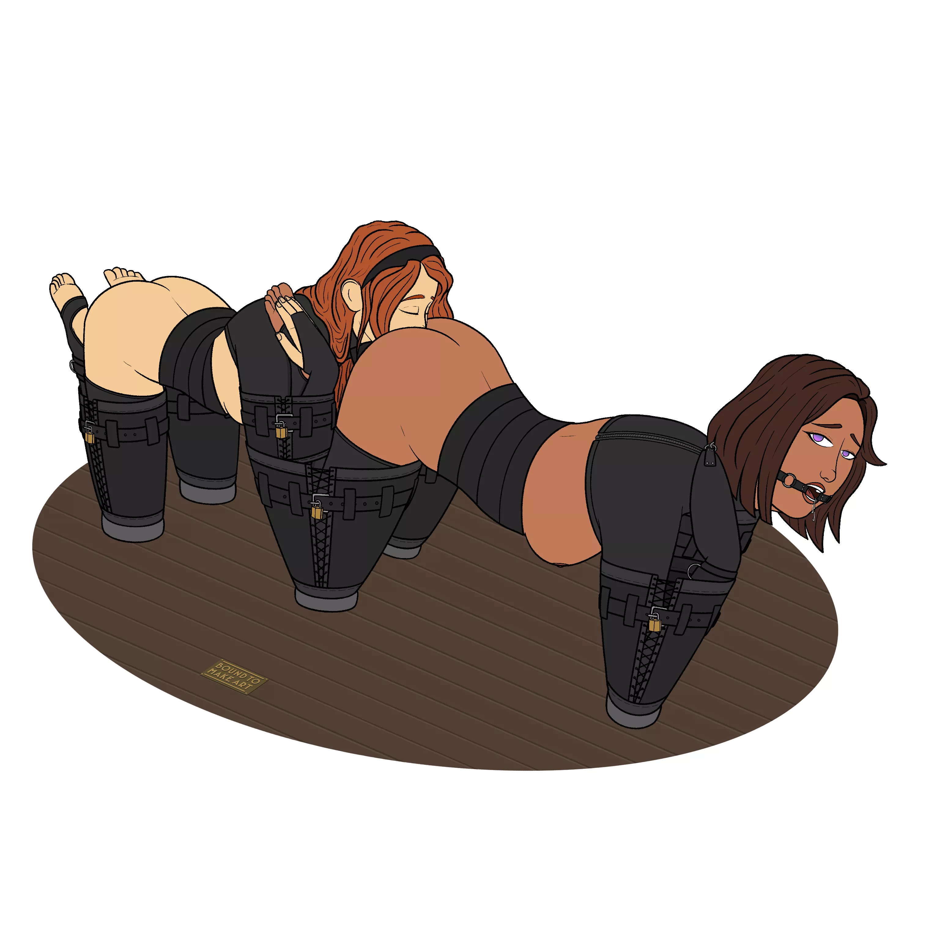 [OC] Going for a leather-clad walk (Commission)