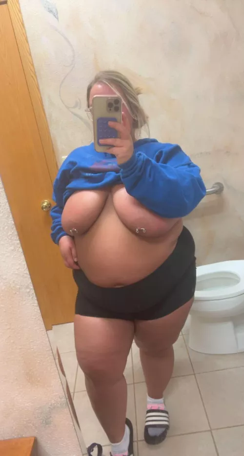 Oof he has been keeping this belly stuffed!