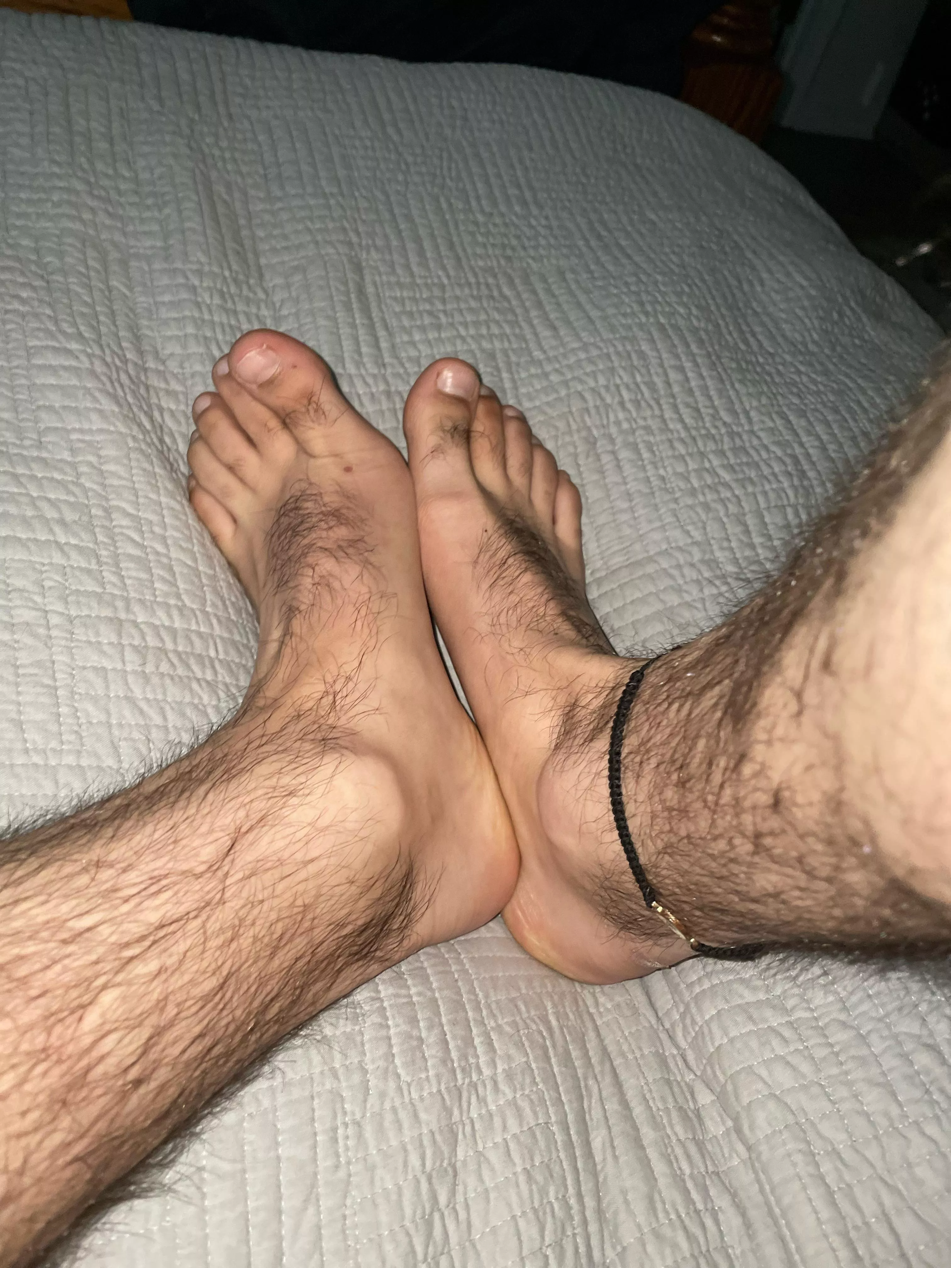 Sweaty after a long day of working