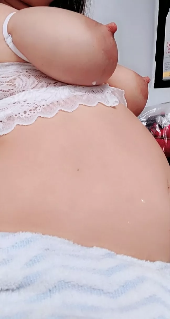 Today I milk cocks with a lot of milk