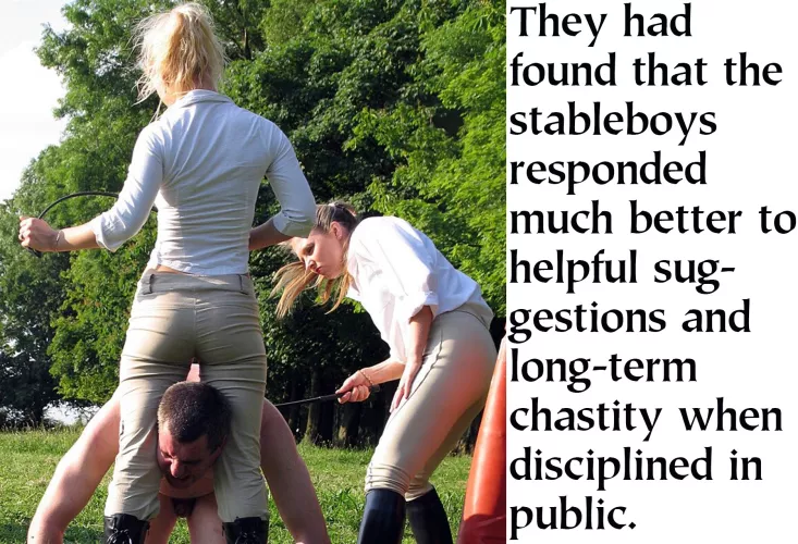 Actually, quite a crowd had gathered to witness this session. And She had glued sandpaper on the riding crop so that its effectiveness was increased.