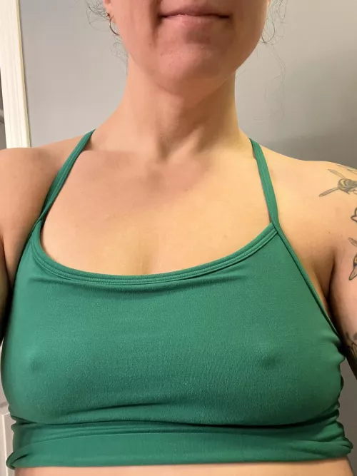 After yoga boobs
