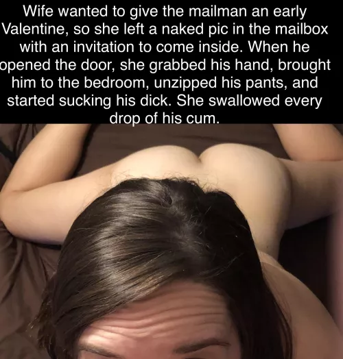 An early Valentine for the mailman.