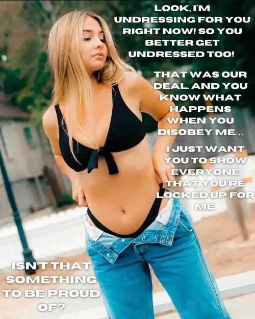 Be proud already, look at her!