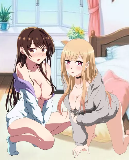 Chizuru and Marin doing a Collab (By AnimeHxheros) [My Dressed-up Darling]