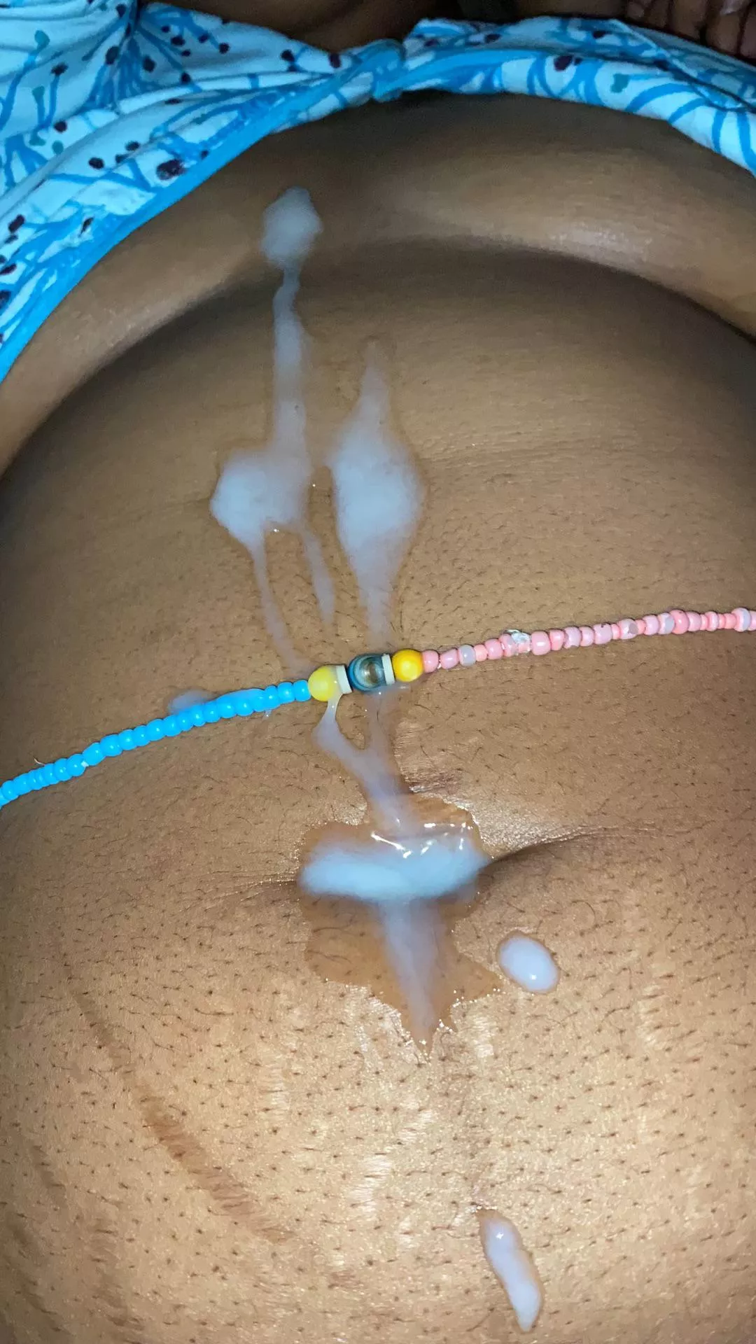 Cum puddles on me.