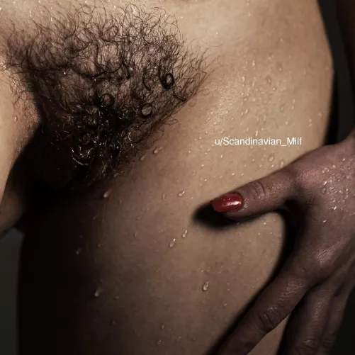 Fresh from shower - all wet and so horny!