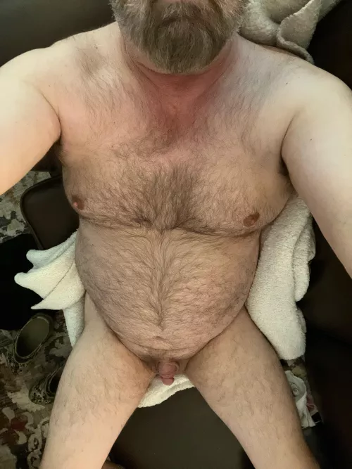 Home from work going to stay naked all weekend