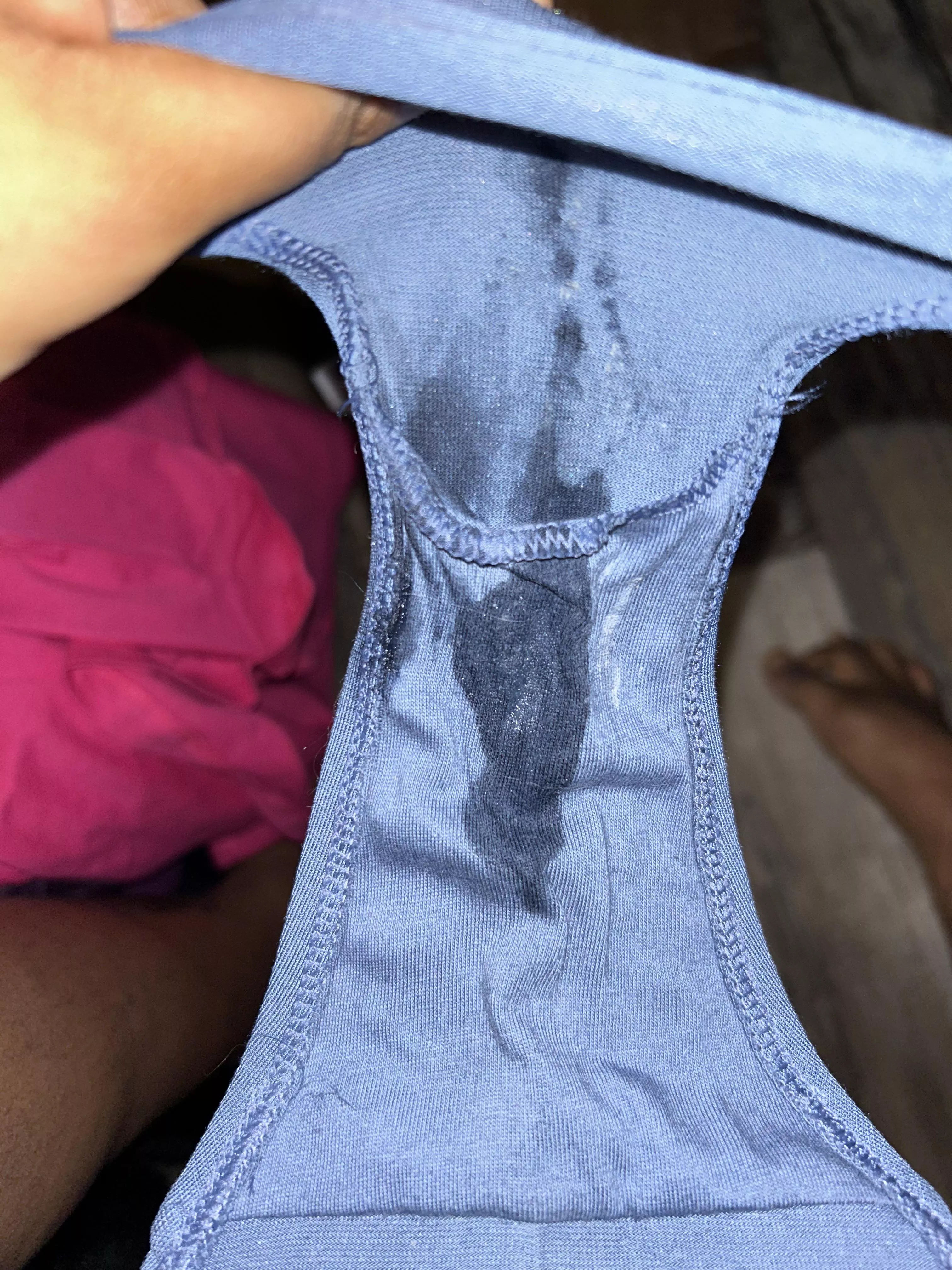 I just felt it run out of me ooops