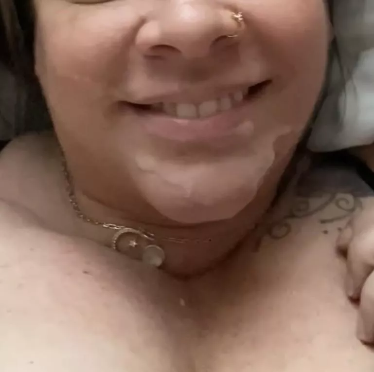 I love taking selfies after he finishes.