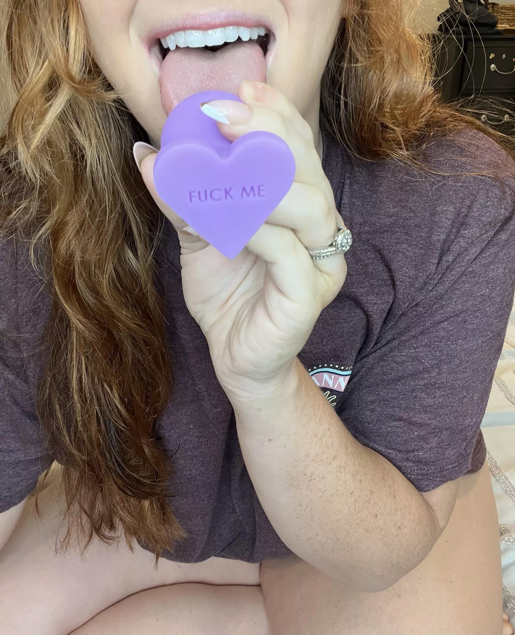 If the candy heart says it you have to do it. It can be our secret.