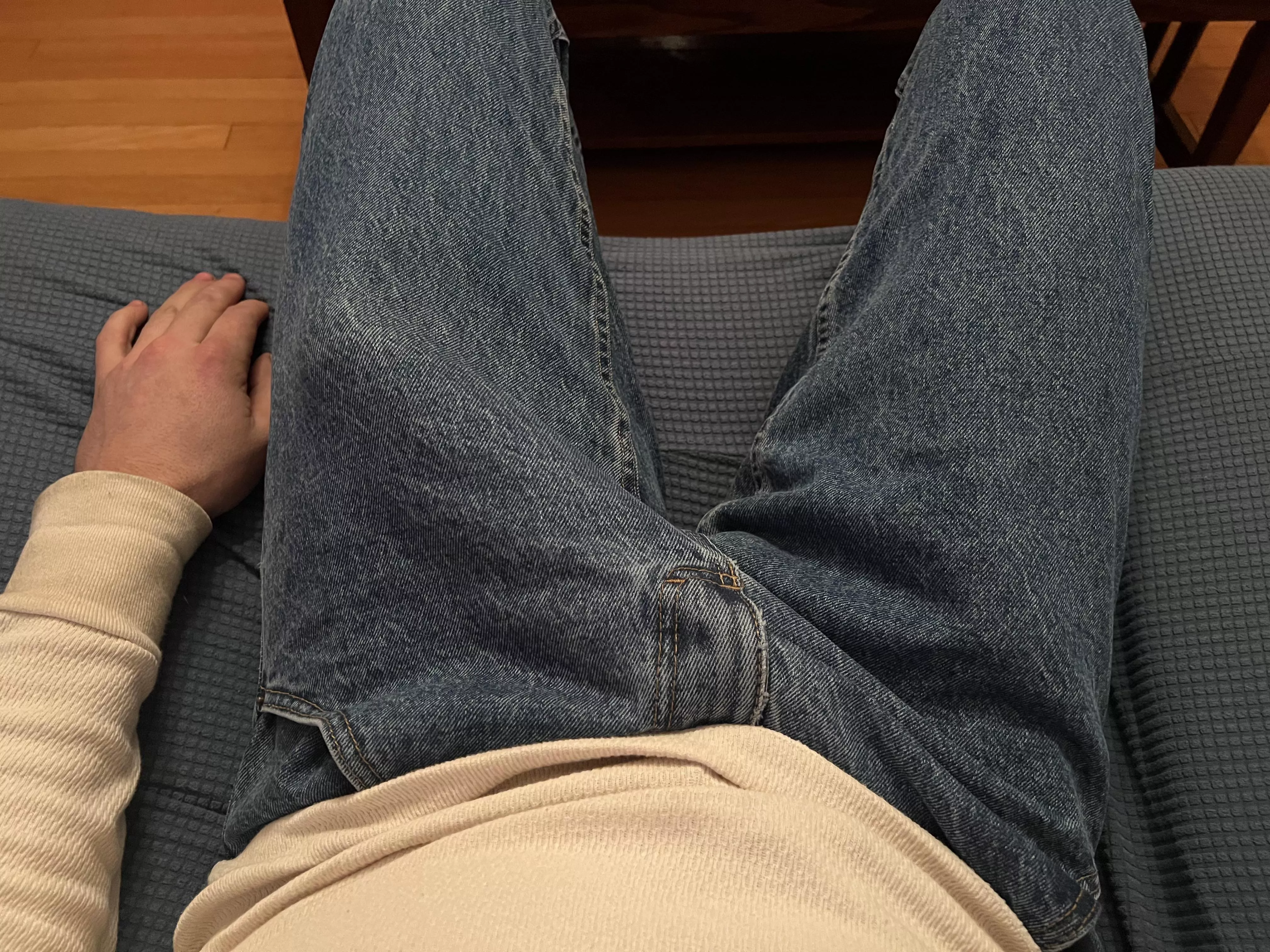 My boners are literally fading my jeans