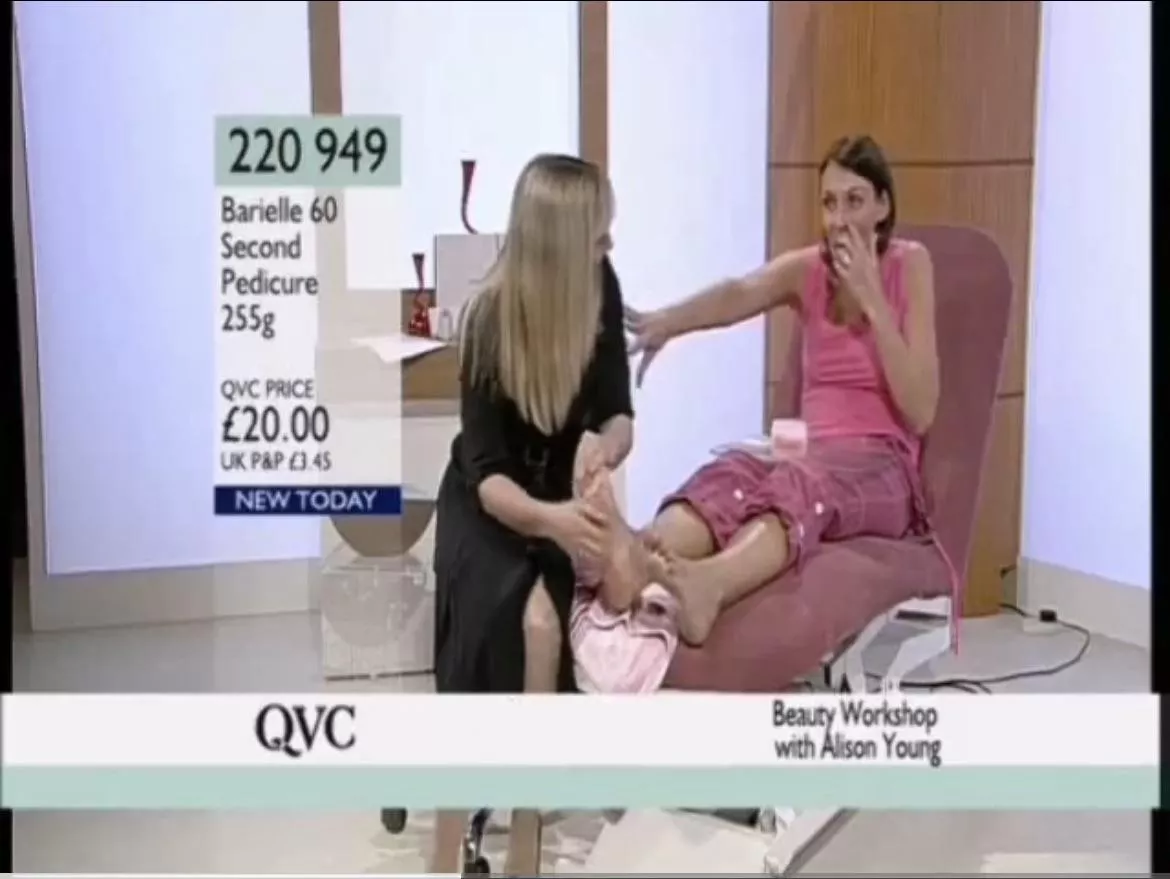 QVC had a lot of pretty feet and tickling init this was before the recording of tv shows and having easy internet access of course which made this golden