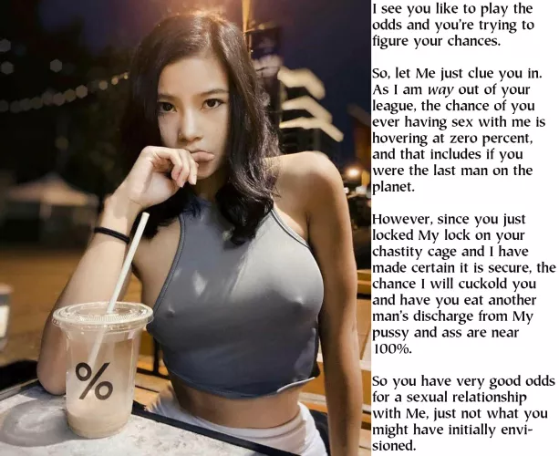 Sex will now be something that She defines. So will your sexuality, sexual preferences and sexual partners.