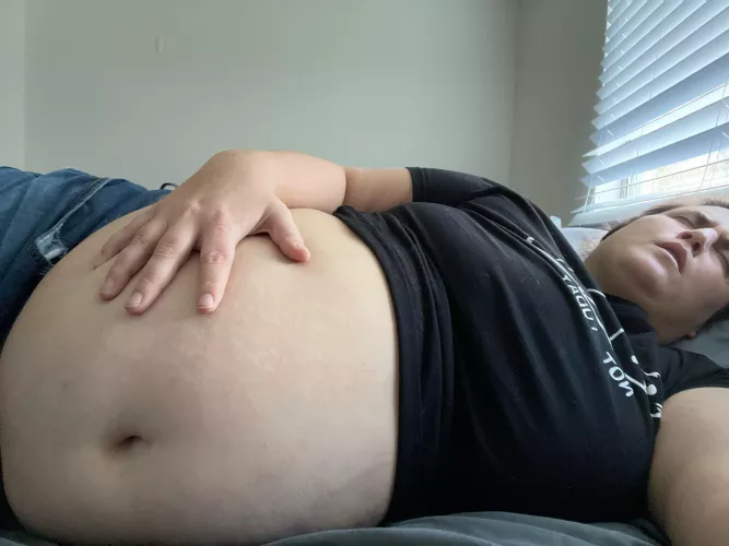 So much chocolate milk sloshing around inside my belly