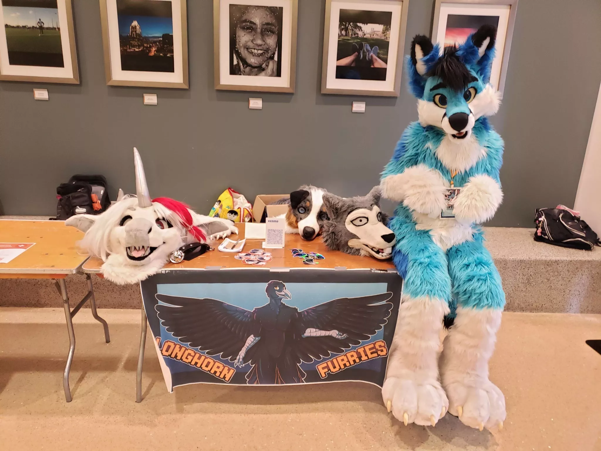 Tabling for University of Texas' Furry Group