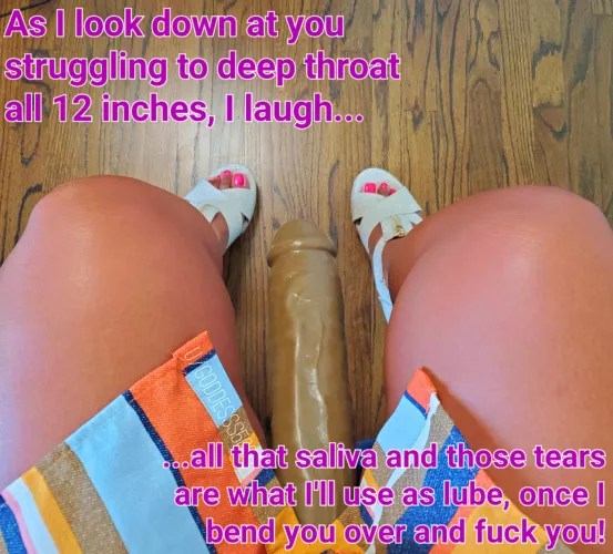 The best kind of lube to force this all in!