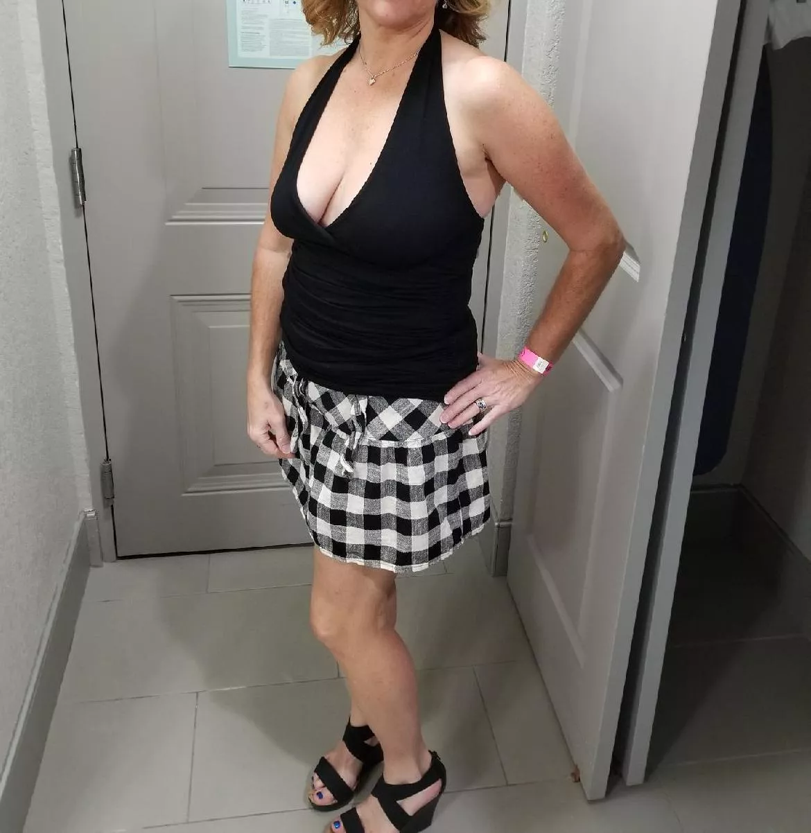 Would you approach my hotwife if you saw her out in this?