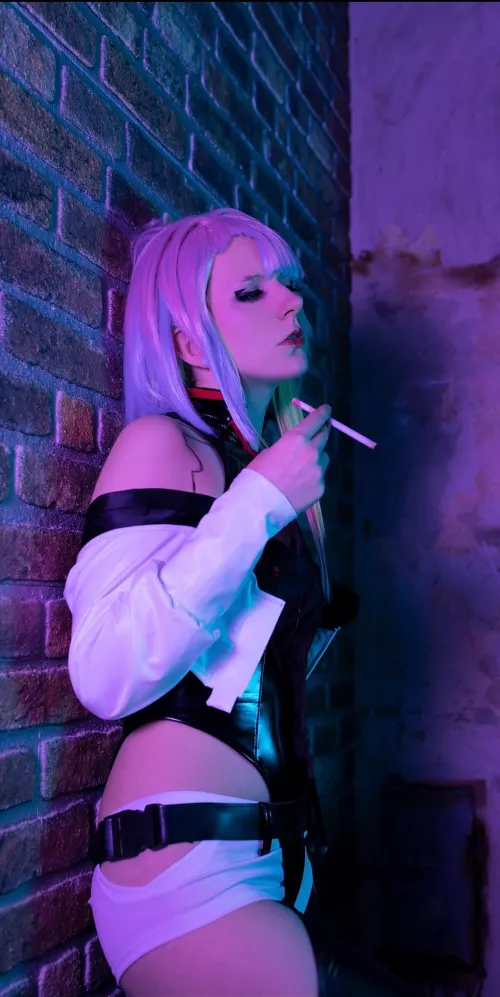You want me to be your joytoy or what are you looking at? Lucy from Cyberpunk Edgerunners by x_nori_ [Self]