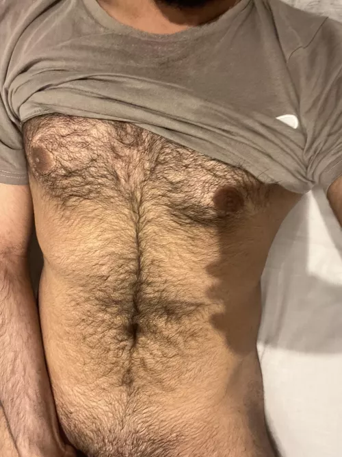 23. All sweaty after a workout. What we doing?