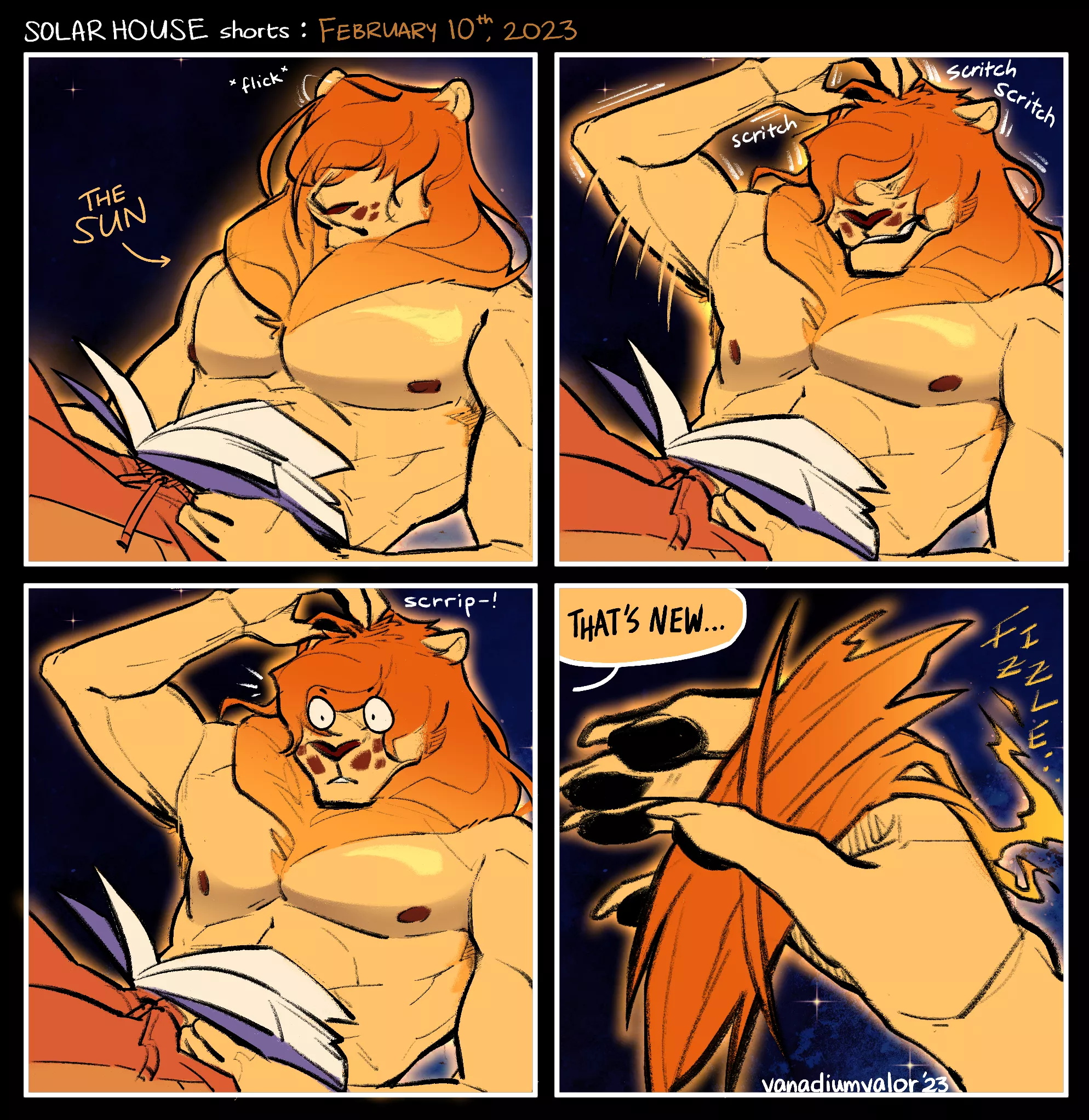 A piece of The Sun broke off yesterday, so I made a comic about it :3