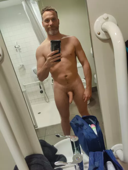 about to jump in the shower [39] [M]