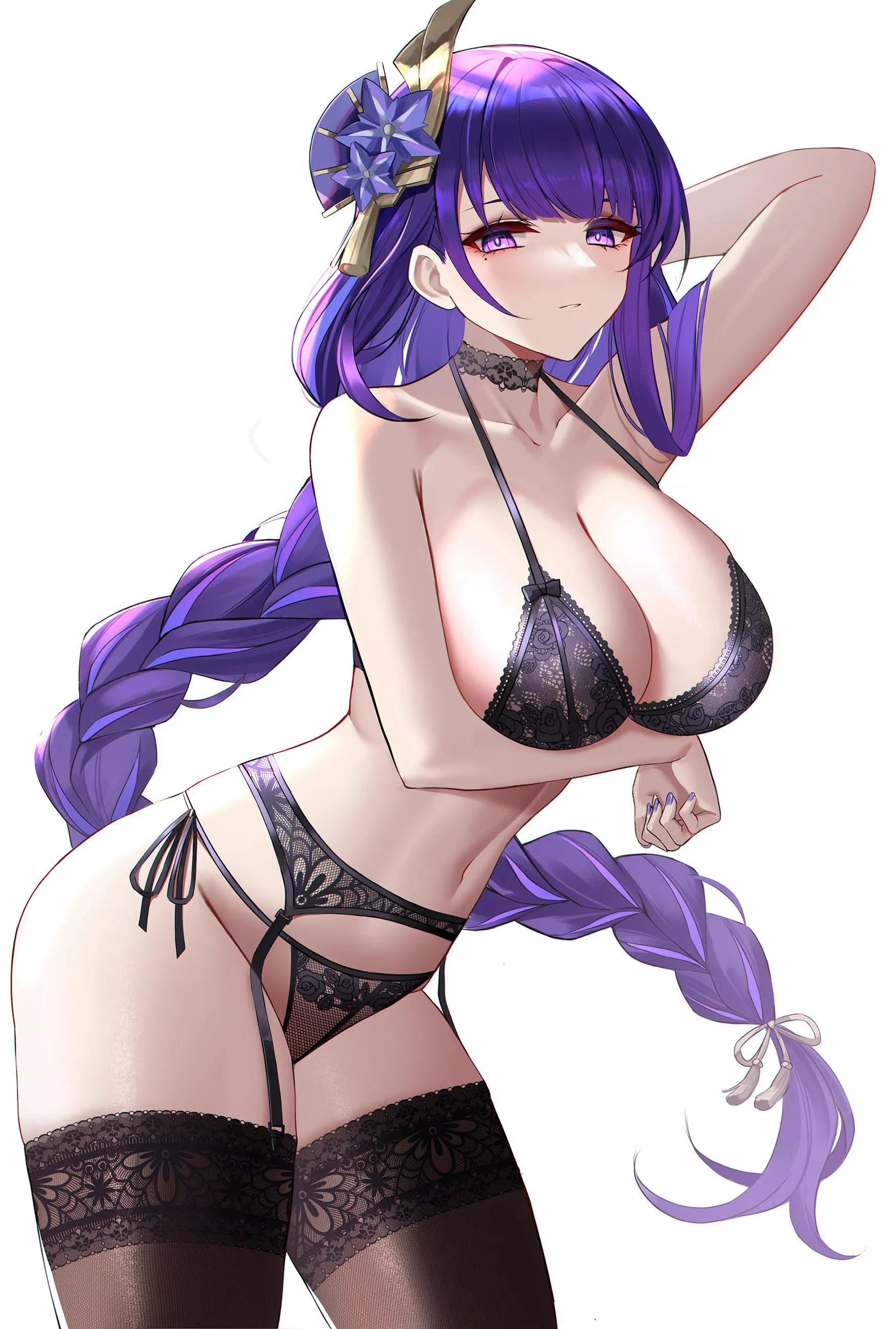 Ei wearing Lacy lingerie