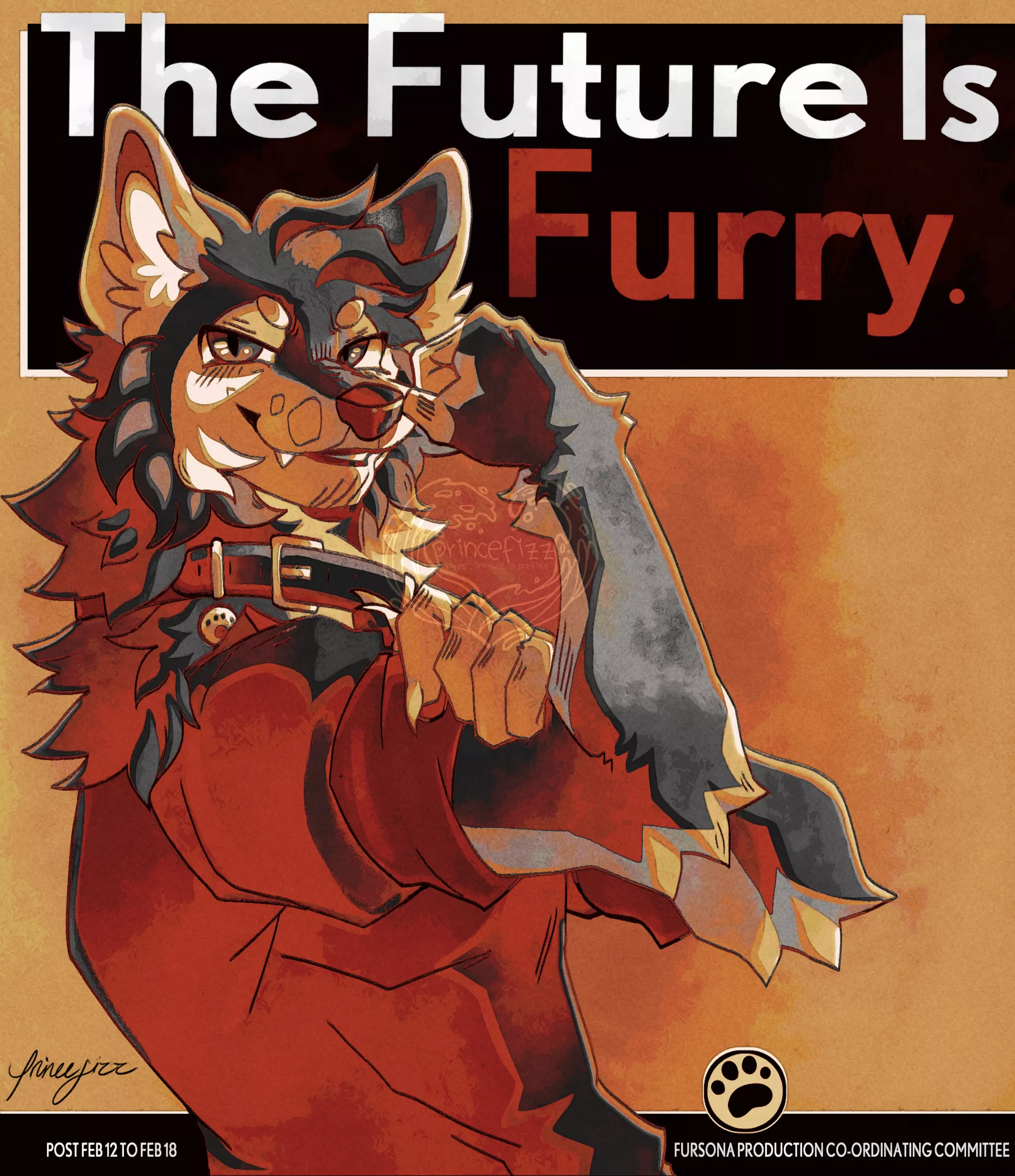 furry propaganda art i was commissioned to do [my art!]