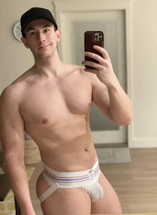 Going for that college jock look